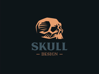 A human skull.