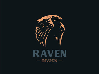 The raven flaps its big wings.