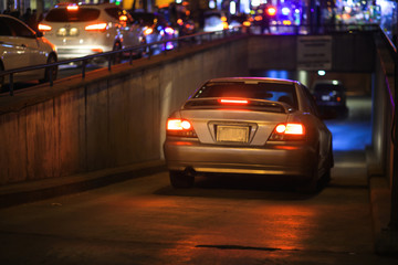 Fototapeta na wymiar car in night city