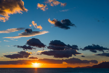 Fototapeta na wymiar Sonnenuntergang Mittelmeer