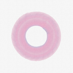 Handmade  circle drawing watercolour brush sketch on isolated white  background