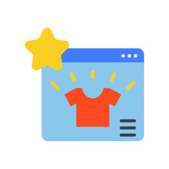 online store in smartphone icon symbol in flat style