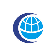 Earth logo design vector template