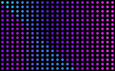 Fototapeta na wymiar Blue and purple vector background - grid of glowing dots
