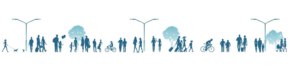 crowd of people on street