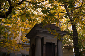 Naklejka premium autumn in park in Stockholm, Sweden