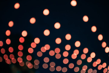 Defocused bokeh lights