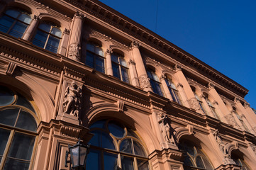 facade of an old building in Riga, Latvia