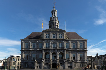 Fototapeta na wymiar Maastricht Town hall at the market square with offices of the mayor