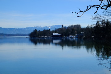 Blick auf Bernried am Starnberger See