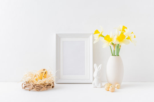 Home interior with easter deco