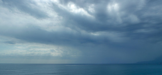 Obraz premium blue sky with clouds landscape