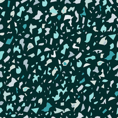 Terrazzo floor, marble surface, seamless pattern, vector illustration