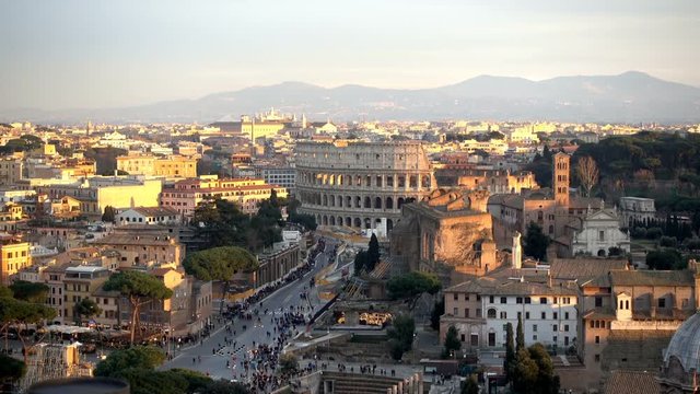 The Colosseum or Coliseum, Flavian Amphitheatre in Rome, Italy