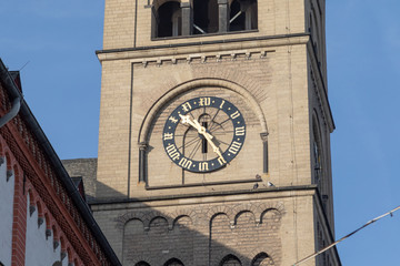 old town clock tower of a church in germany