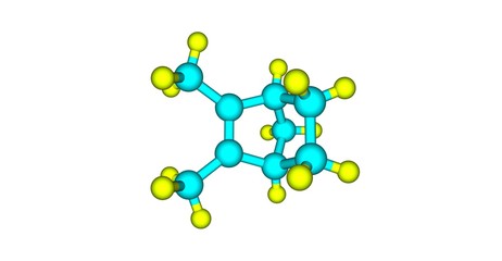 Santene molecular structure isolated on white