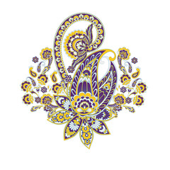 Paisley Floral oriental ethnic Pattern. Vector Arabic Ornament