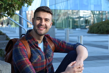 30 years old natural looking man