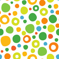 Abstract seamless pattern of circles