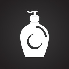 Cleaning agent icon on black background for graphic and web design, Modern simple vector sign. Internet concept. Trendy symbol for website design web button or mobile app