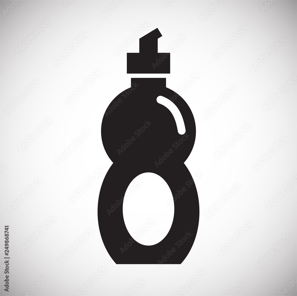 Poster cleaning agent icon on white background for graphic and web design, modern simple vector sign. inter