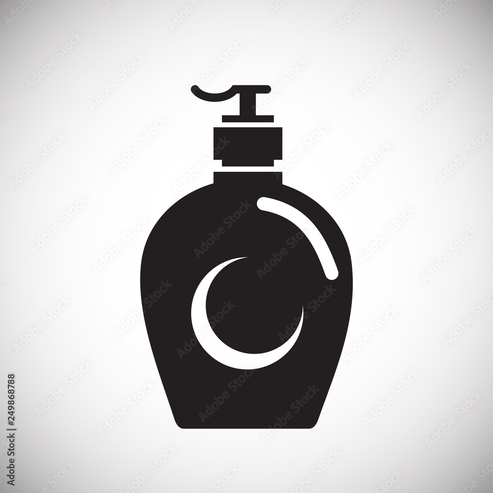 Poster cleaning agent icon on white background for graphic and web design, modern simple vector sign. inter