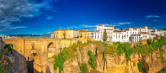 Tajo de Ronda in Malaga, Spain - obrazy, fototapety, plakaty