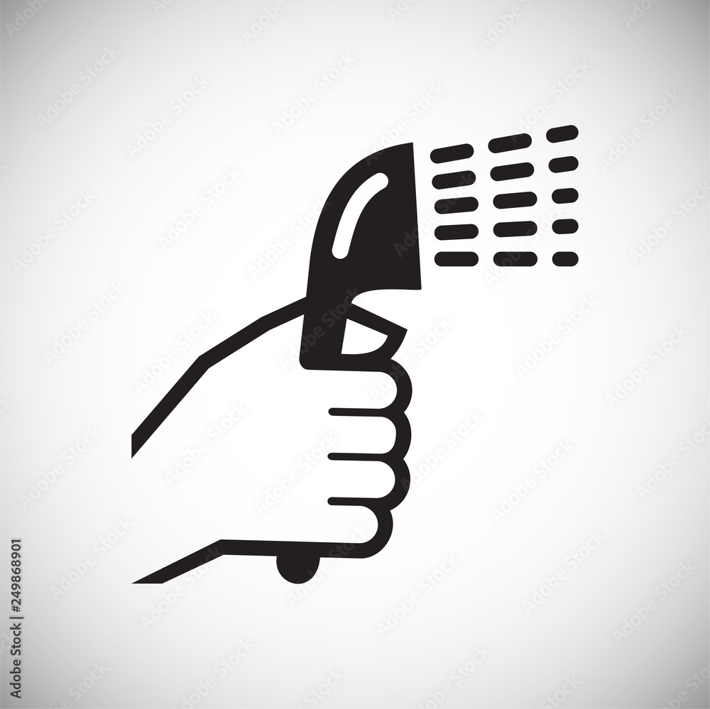 Fototapete cleaning house icon on white background for graphic and web design, modern simple vector sign. inter