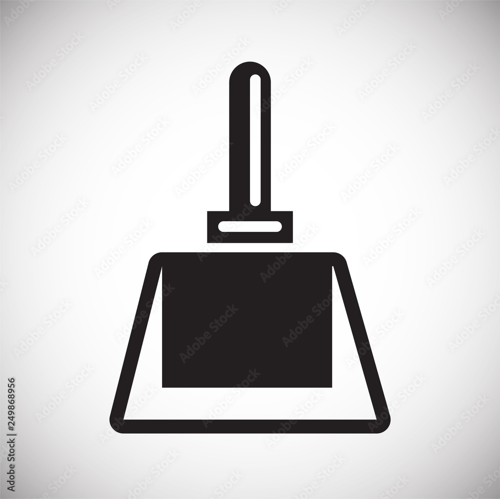 Fototapete Toilet brush icon on white background for graphic and web design, Modern simple vector sign. Internet concept. Trendy symbol for website design web button or mobile app