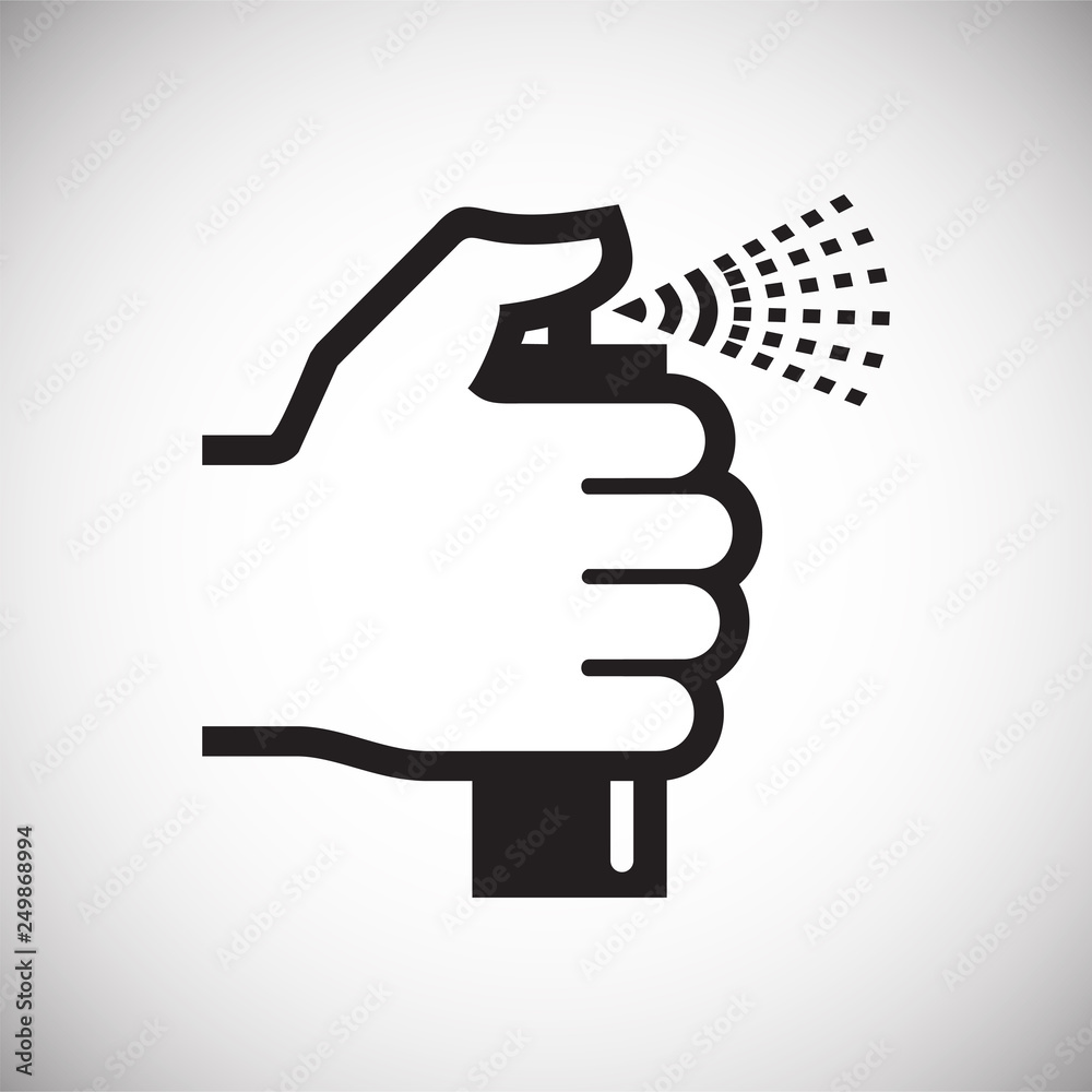 Poster Cleaning agent icon on white background for graphic and web design, Modern simple vector sign. Internet concept. Trendy symbol for website design web button or mobile app