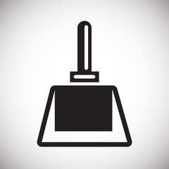 Obraz premium Toilet brush icon on white background for graphic and web design, Modern simple vector sign. Internet concept. Trendy symbol for website design web button or mobile app