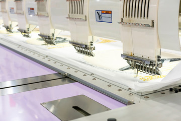 Modern and automatic high technology sewing machine for textile or clothing apparel making manufacturing process in industrial