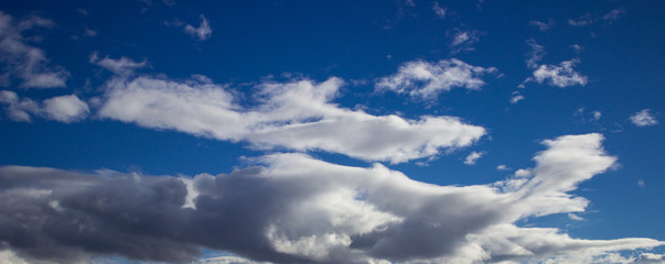 blue sky with clouds landscape