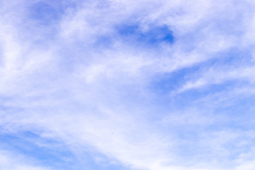 Fototapeta premium Clear blue sky with white cloud background