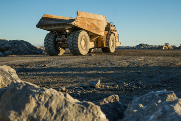 Mining truck at a copper mine in NSW, Australia