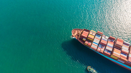 Logistics and transportation of Container Cargo ship and Cargo import/export and business...