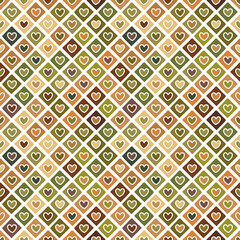 Seamless vector pattern. geometrical background with hand drawn decorative tribal elements. Print with ethnic, folk, traditional motifs. Graphic illustration for wrapping, wallpaper, fabric, packing