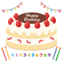 誕生ケーキセット