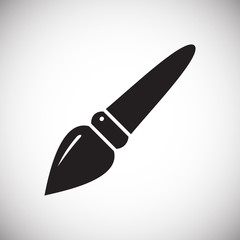 Brush icons set on white background for graphic and web design, Modern simple vector sign. Internet concept. Trendy symbol for website design web button or mobile app