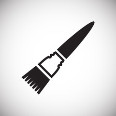 Brush icons set on white background for graphic and web design, Modern simple vector sign. Internet concept. Trendy symbol for website design web button or mobile app