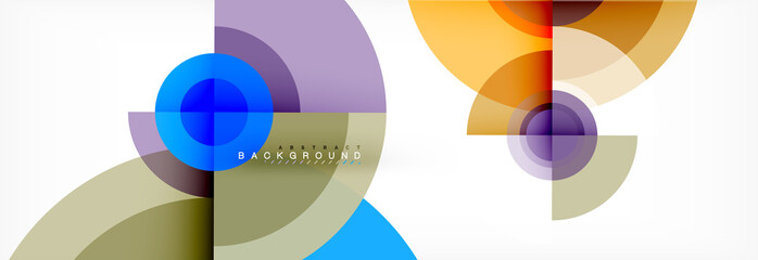 Obraz premium Geometrycznego okręgu abstrakcjonistyczny tło, kreatywnie geometryczna tapeta.