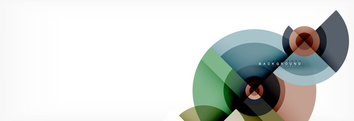 Geometric circle abstract background, creative geometric wallpaper.