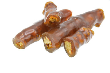 walnut sweet on white background