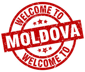 welcome to Moldova red stamp