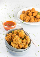 Crispy Cauliflower Popcorn Vertical Photo