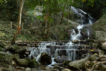 small waterfall in the forest Chiang Mai