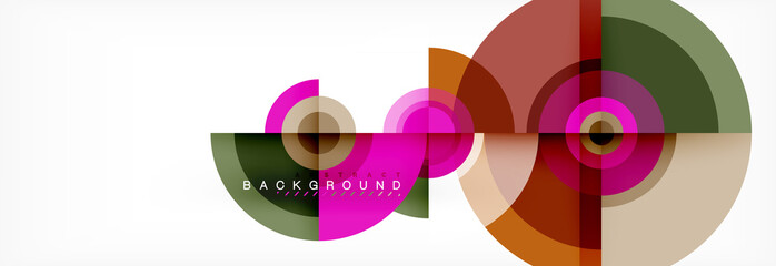 Circular vector abstract background