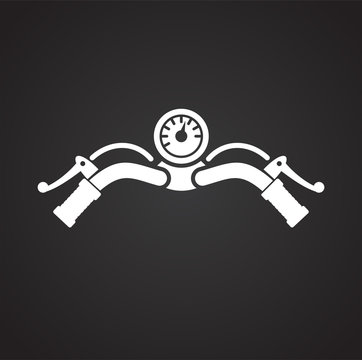 recommend clip art: Motorcycle bar icon on black background for graphic and web design, Modern simple vector sign. Internet concept. Trendy symbol for website design web button or mobile app