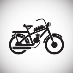 Motorcycle cross icon on white background for graphic and web design, Modern simple vector sign. Internet concept. Trendy symbol for website design web button or mobile app
