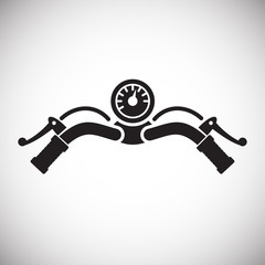 Motorcycle bar icon on white background for graphic and web design, Modern simple vector sign. Internet concept. Trendy symbol for website design web button or mobile app - 249879921